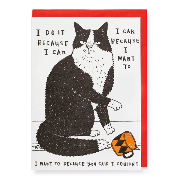I Do It Because I Can | Well Said - Greeting Card