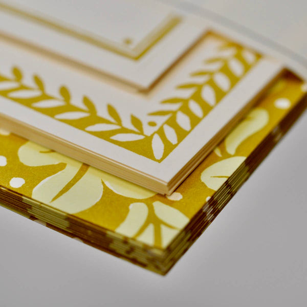 Set of Notecards and Envelopes Quercus Sap Green