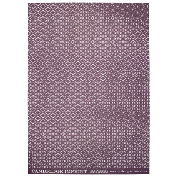 Patterned Paper Small Pear Halves Elderberry