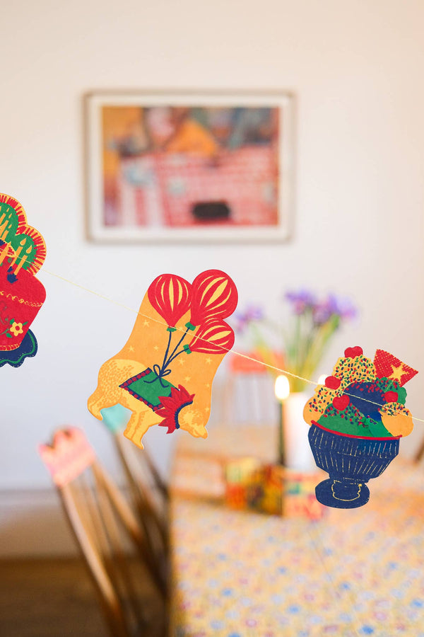 BIRTHDAY PARTY SEWN GARLAND