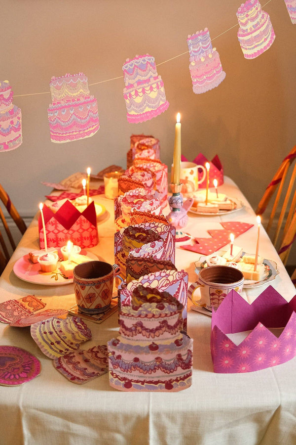 BIRTHDAY CAKE CONCERTINA GARLAND