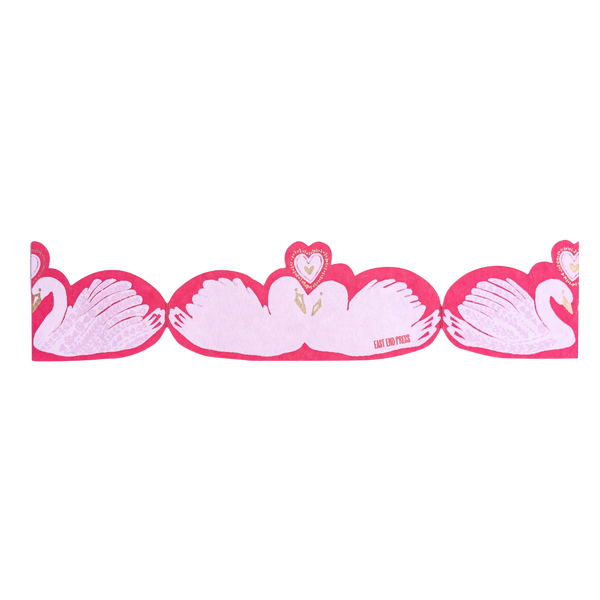 Kissing Swans Greeting Card