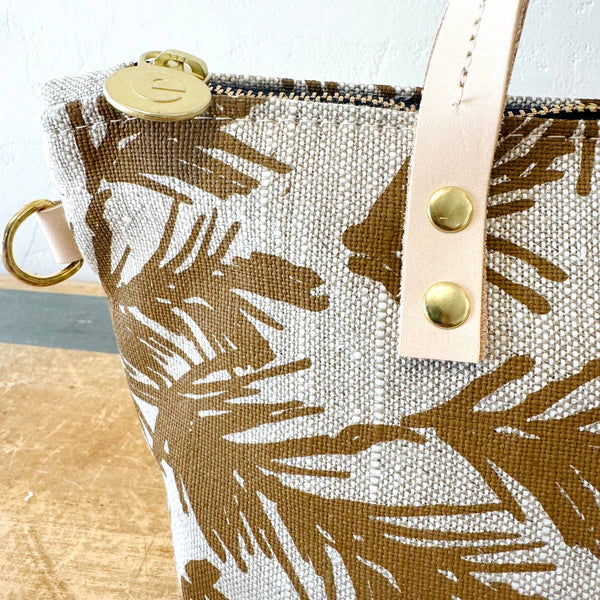 Pine Needles Heavy Linen or Heavy Canvas Satchel Bag