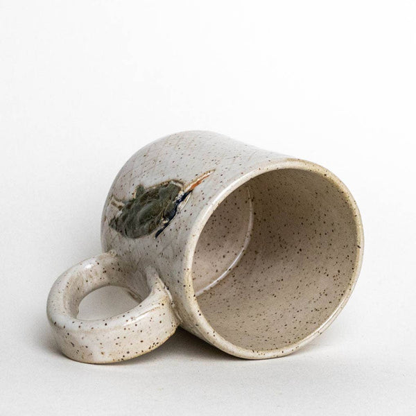 Blue Heron Design Handmade, in Ohio, Ceramic White 10oz