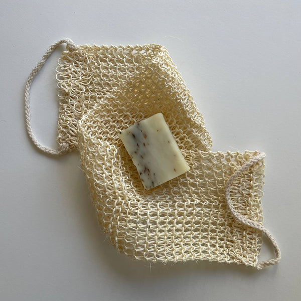 Natural eco sisal exfoliating shower back scrubber strap