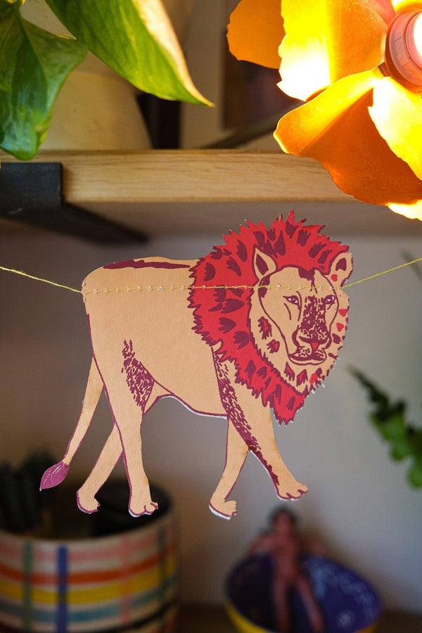 SAFARI ANIMALS SEWN GARLAND