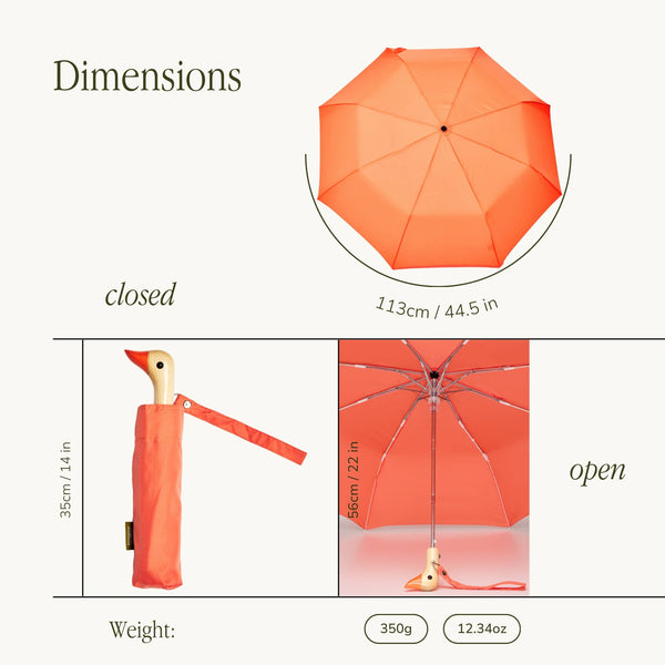 Peach Compact Eco-Friendly Original Duckhead Umbrella