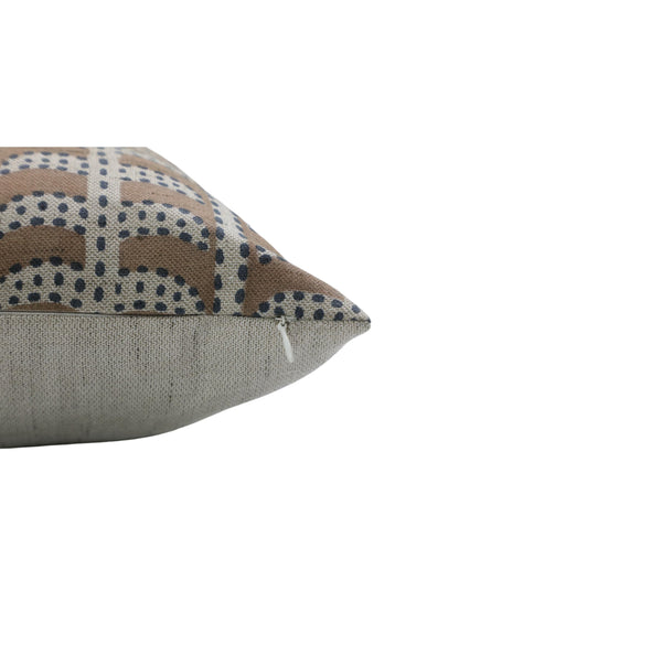 Handmade Print Linen Blend Pillow Cover - Garud