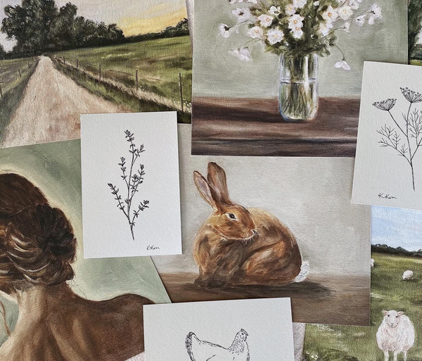 LES FLEURS - Art Print (unframed)