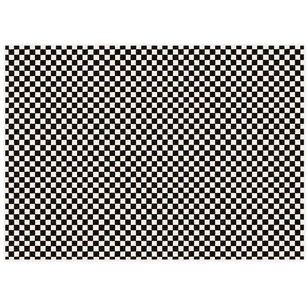 Black Checker Tissue Paper
