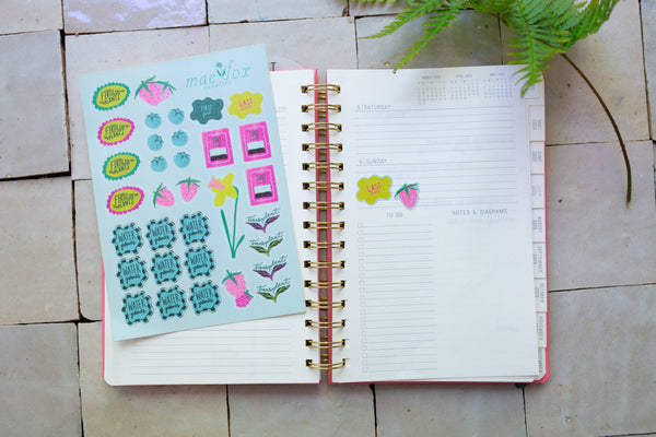 Garden Planner Sticker Sheet 5x7