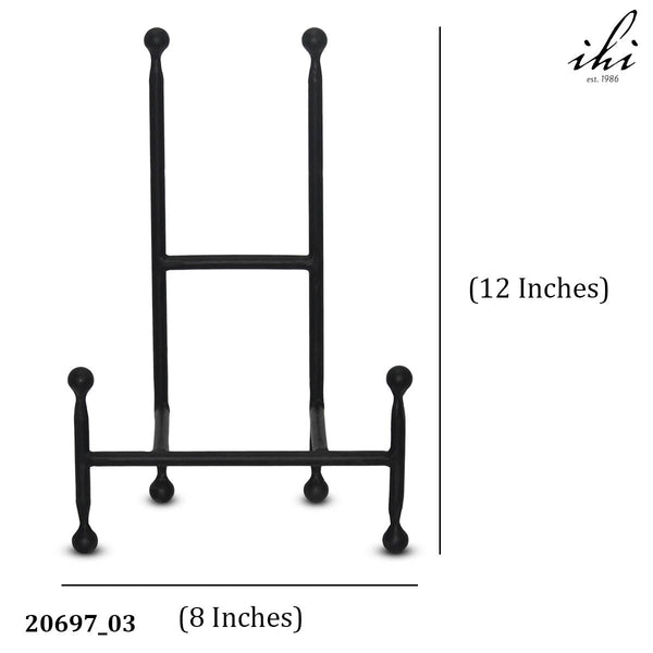 Large Black Iron Chair Easel - 12"