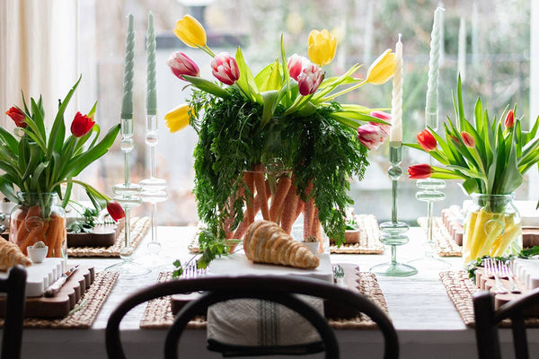 French Bee Clear Mason Jar Vase with Seal, Medium