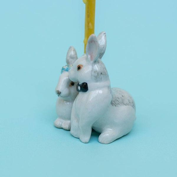 Love Bunnies Wedding Cake Topper