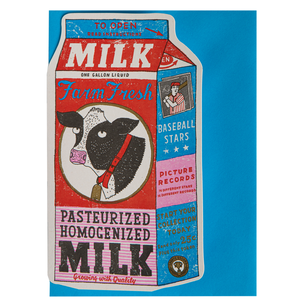 Milk Carton | Cut-Out - Greeting Card