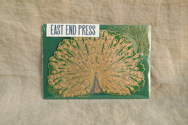 PEACOCK GREETING CARD