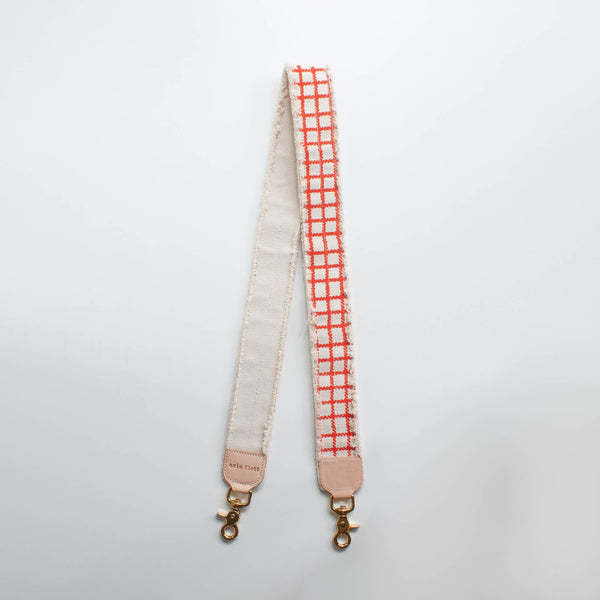 Anthro Orange Plaid Bag Strap