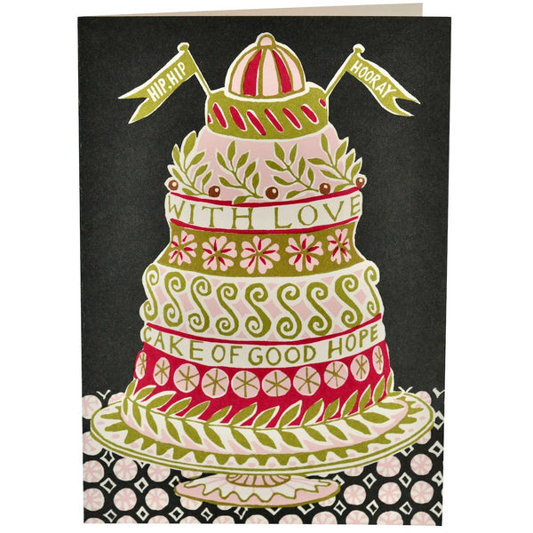 Very Large Card Cake Of Good Hope green