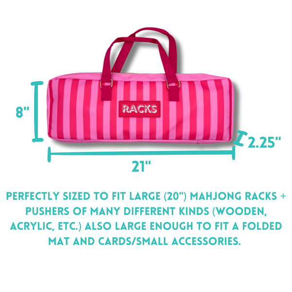 Mahjong Rack Bag | Fits 20" Racks + Folded Mat