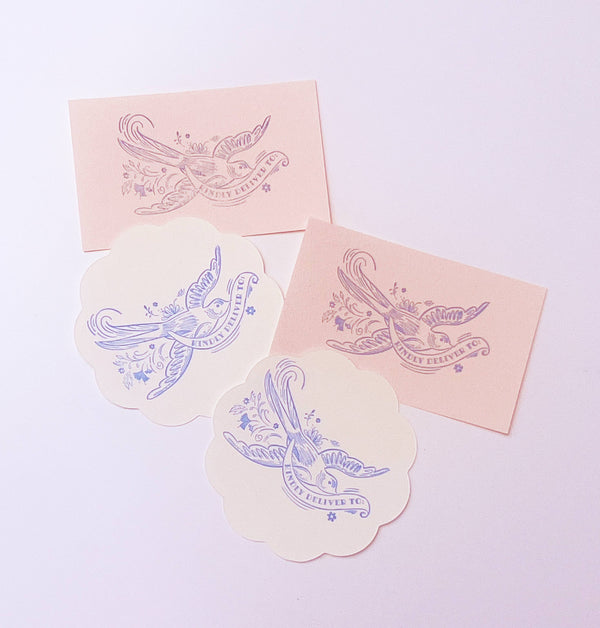 Kindly deliver dove rubber stamp snail mail lover pen pal