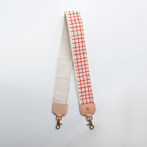 Anthro Orange Plaid Bag Strap