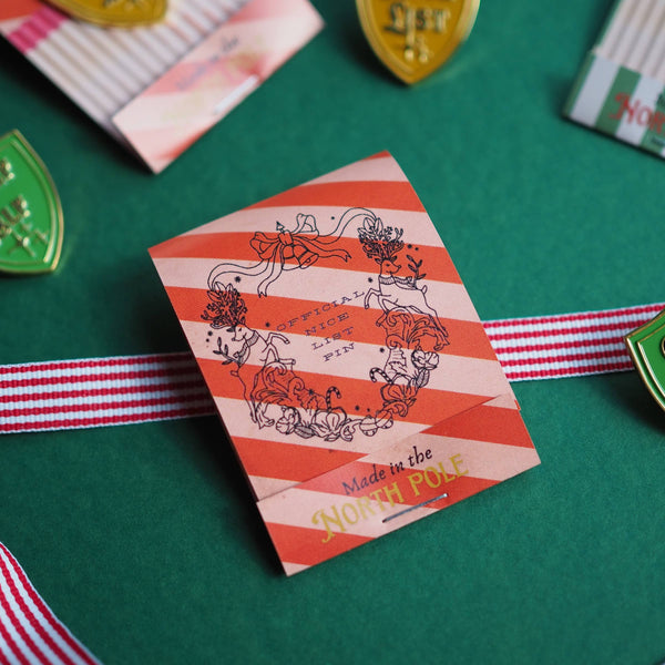 Christmas enamel badges  Chief elf