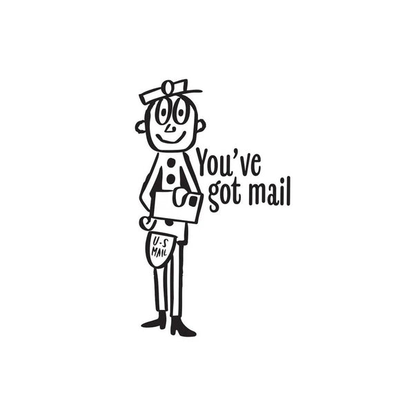 Mr Zip Mail Stamp | Vintage Snail Mail & Planner