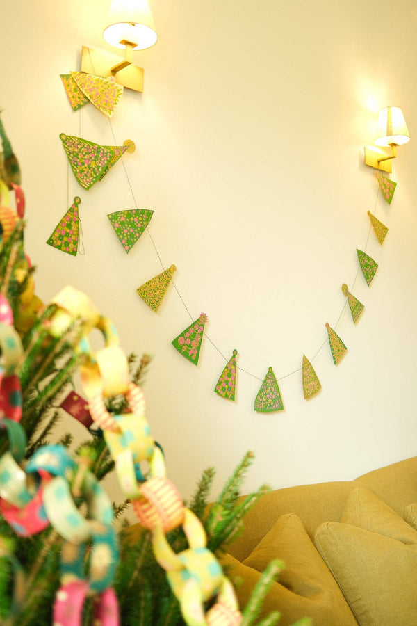 Midcentury Trees Sewn Garland