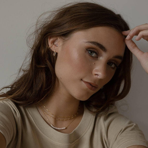 Mini Staples in 14k Gold Fill or Sterling Silver 