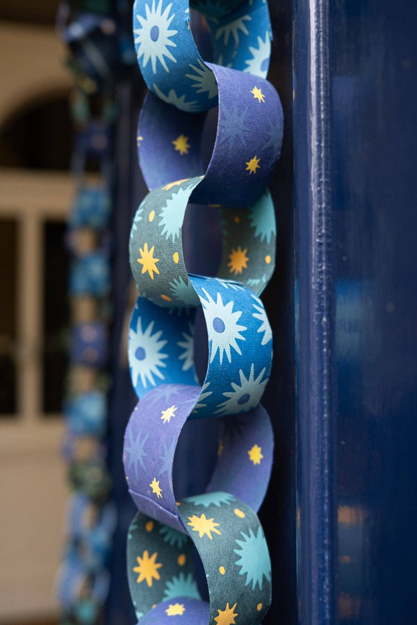 BLUE & YELLOW PAPER CHAIN KIT