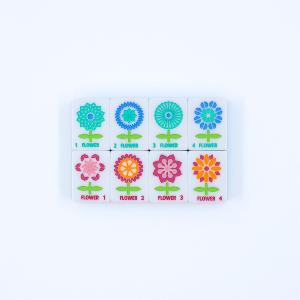 Crystal Prism Blue | Mahjong with Bold Angles and Vibrant Vibes | 1.25" x 0.9" x 0.7"