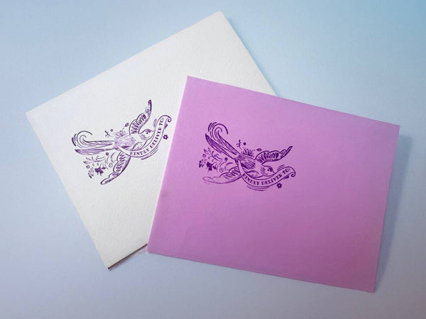 Kindly deliver dove rubber stamp snail mail lover pen pal