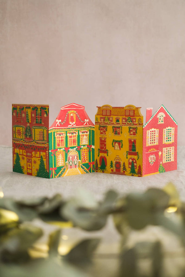 CHRISTMAS STREET CONCERTINA CARD