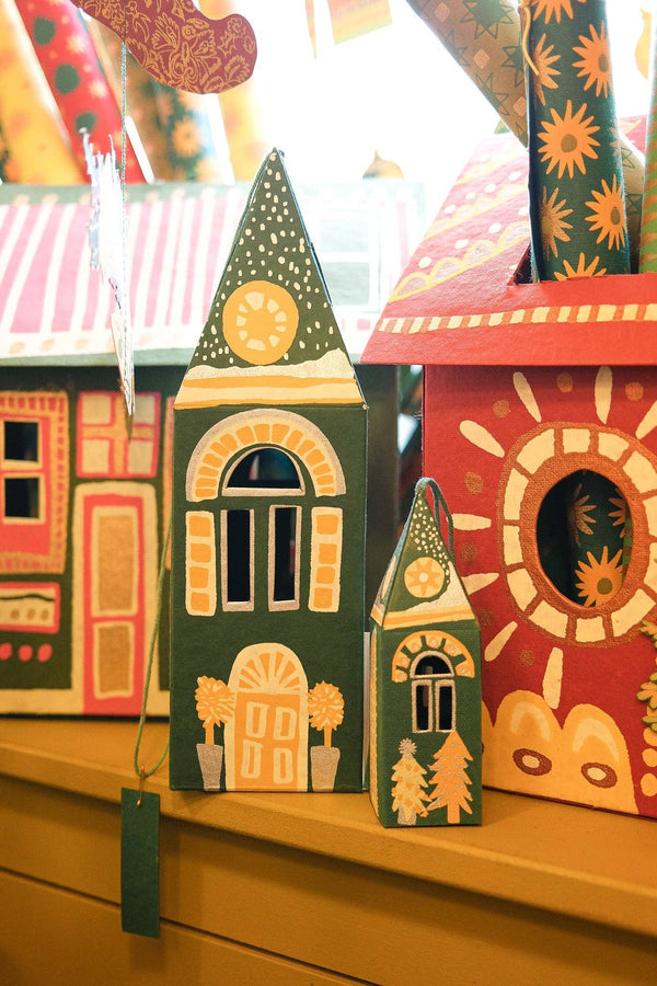 LARGE WINTER STEEPLE DECORATIVE BOX