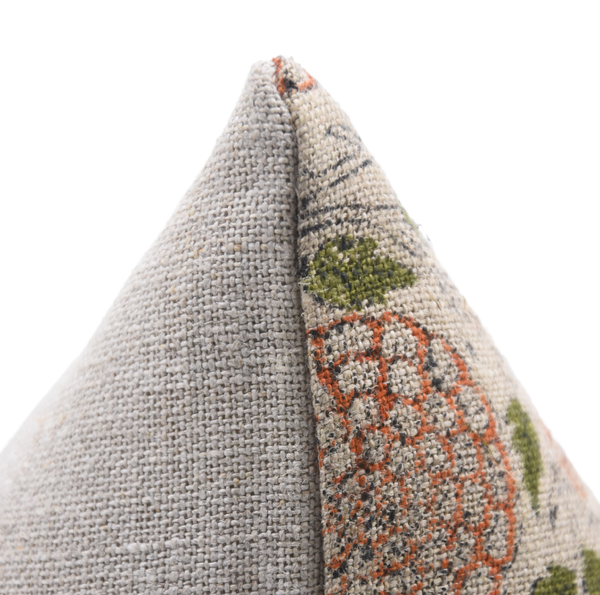 Luxury Hand-Printed Thick Linen Cushion Cover-Karwachauth