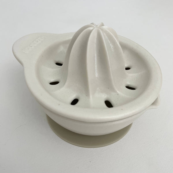 Japanese hand citrus juicer squeezer white ceramic pottery