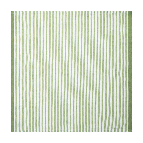 Ticking Stripe Napkin 20x20 | Basil | Set of 2