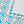 Five Long Self Adhesive Labels with Turquoise border