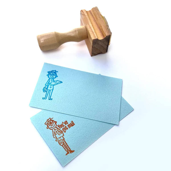 Mr Zip Mail Stamp | Vintage Snail Mail & Planner