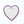 Hello -Thank You -I love you Letterpress heart shaped card
