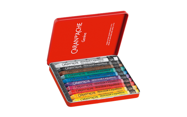 Set of 10 NEOCOLOR™ II Pastels in Metal Box