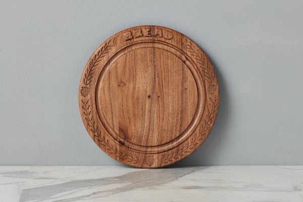 Vintage English Bread Board: Bread, Small, Natural