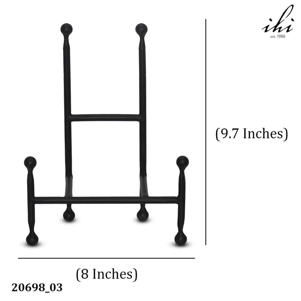 Small Black Iron Chair Easel - 10"