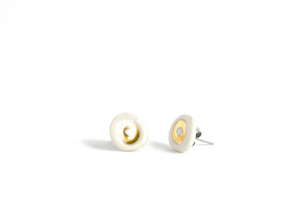 Gold Circle Studs