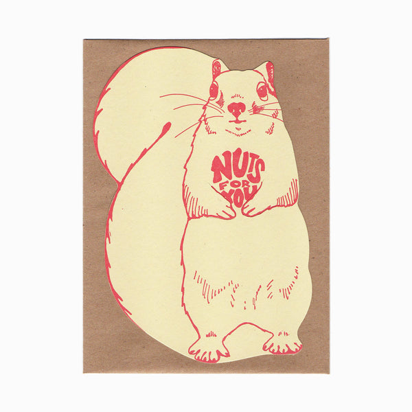 Nuts for you squirrel gift card