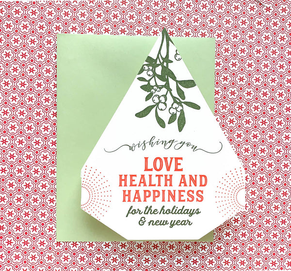 Mistletoe wish card