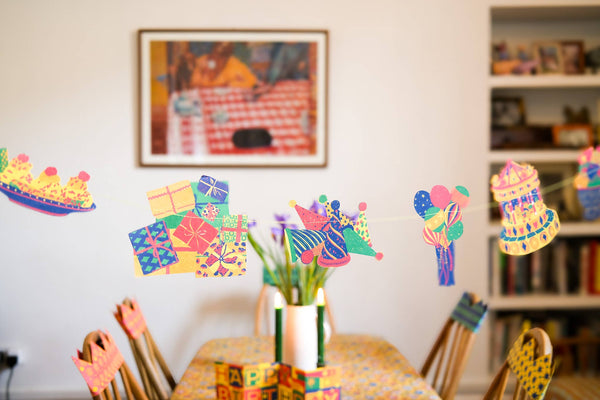 BIRTHDAY PARTY SEWN GARLAND