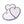 Hello -Thank You -I love you Letterpress heart shaped card