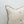 Linen Cushion Cover with Piped Edge - Natural with Coffee Pi
