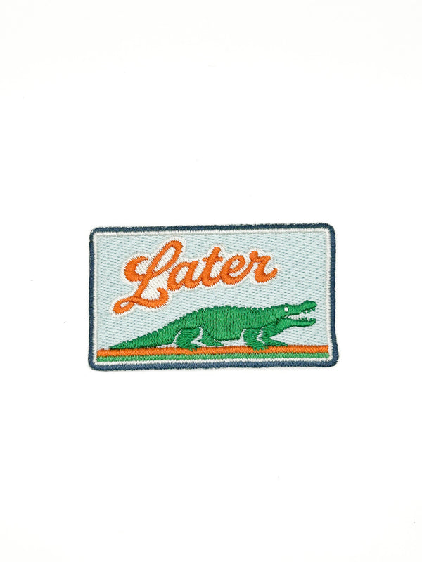 Later Gator Embroidered Patch – Alligator Patch, Southern